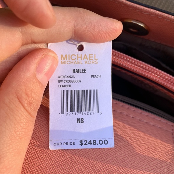 Michael Kors Hailee Crossbody Bag Peach - Picture 5 of 5